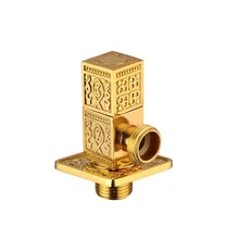 Абсолютно 1/" Мужской x 1/2" Мужской резьбой для ванной комнаты латунный угловой запорный клапан аксессуары для ванной комнаты двухсторонний угловой клапан