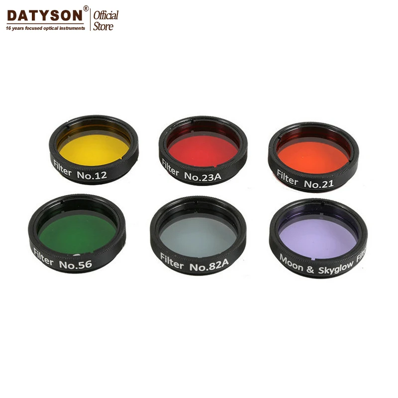 Peças para Telescópios Astro Filtros Conjunto 6 Astronômicos Lente Ocular Planetas Nebulosa Filtro Skyglow 1.25 Cor 10 Telescópio e binóculos