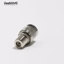 1pc TNC Male Plug switch F Female Jack RF Coax Adapter convertor Straight Nickelplated NEW wholesale