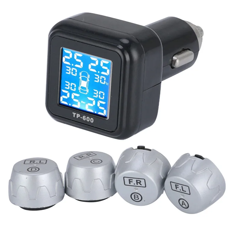

Tire Pressure Monitoring System TPMS CAREUD Wireless Motorcycle Tires Motor Auto Tyre Alarm Waterproof with External Sensors