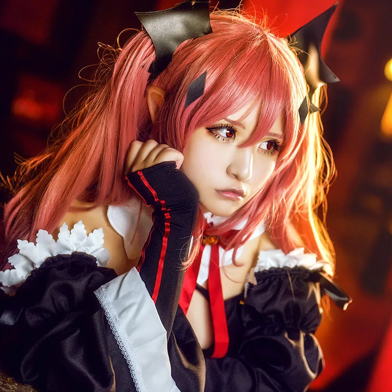 Женский парик для косплея Krul Tepes из аниме Owari no Seraph of The End|costume yellow|costume firemanwig net |