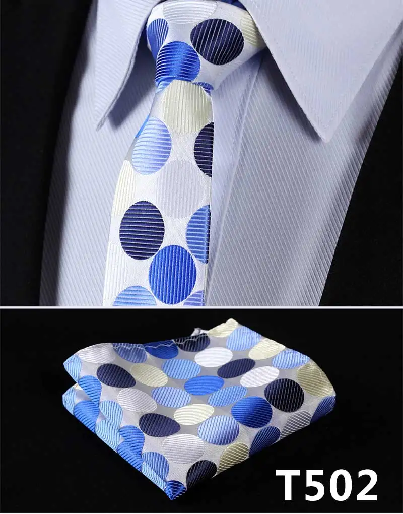 Тканый мужской галстук, галстук, карманный квадратный# T5, смешанный цветочный узор, вечерние, свадебные, 2,17 дюймов, шелковый галстук, платок - Цвет: T502