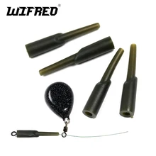 Vireo 12 шт. камуфляжная зеленая установка для бега резиновая тайная свинцовая безопасная система грубая снасти для рыбалки на карпа поворотное покрытие свинцовый стоп Rig аксессуар