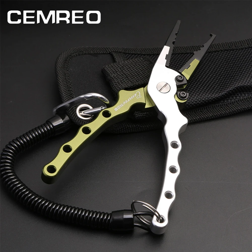 

CEMREO fishing pliers Aluminium Split Ring Multi-Purpose Cutting Pliers