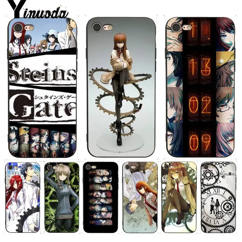 

Yinuoda Steins Gate Anime Japan Colourful Style Design Cell Phone Case for iPhone 7 6 X 6S 7 7plus 8 8Plus 5S SE XS XR XSMAX