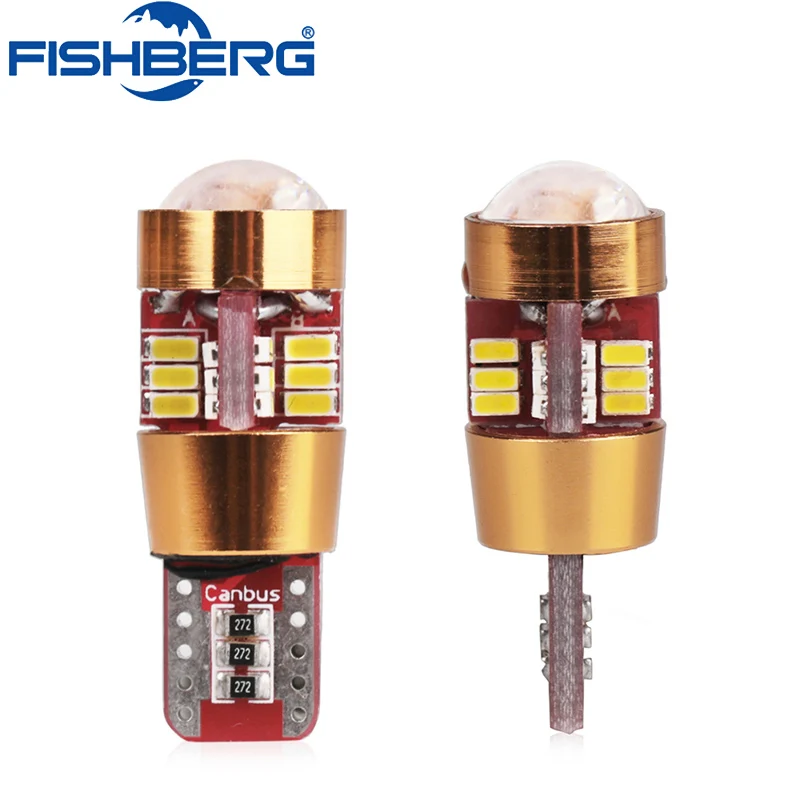 10 шт. T10 W5W 194 168 27 SMD Can bus без ошибок светодиодов внутреннее освещение белый 4014 K Canbus