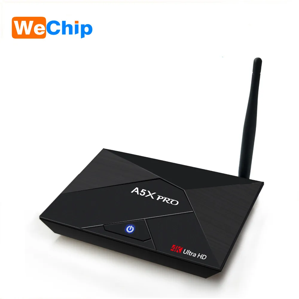 

Wechip A5X Pro Android 7.1 tv box 2GB 16GB RK3328 2.4G Wifi 100 Lan Bluetooth Wireless Support 4K Pk X96MINI Set Top Box