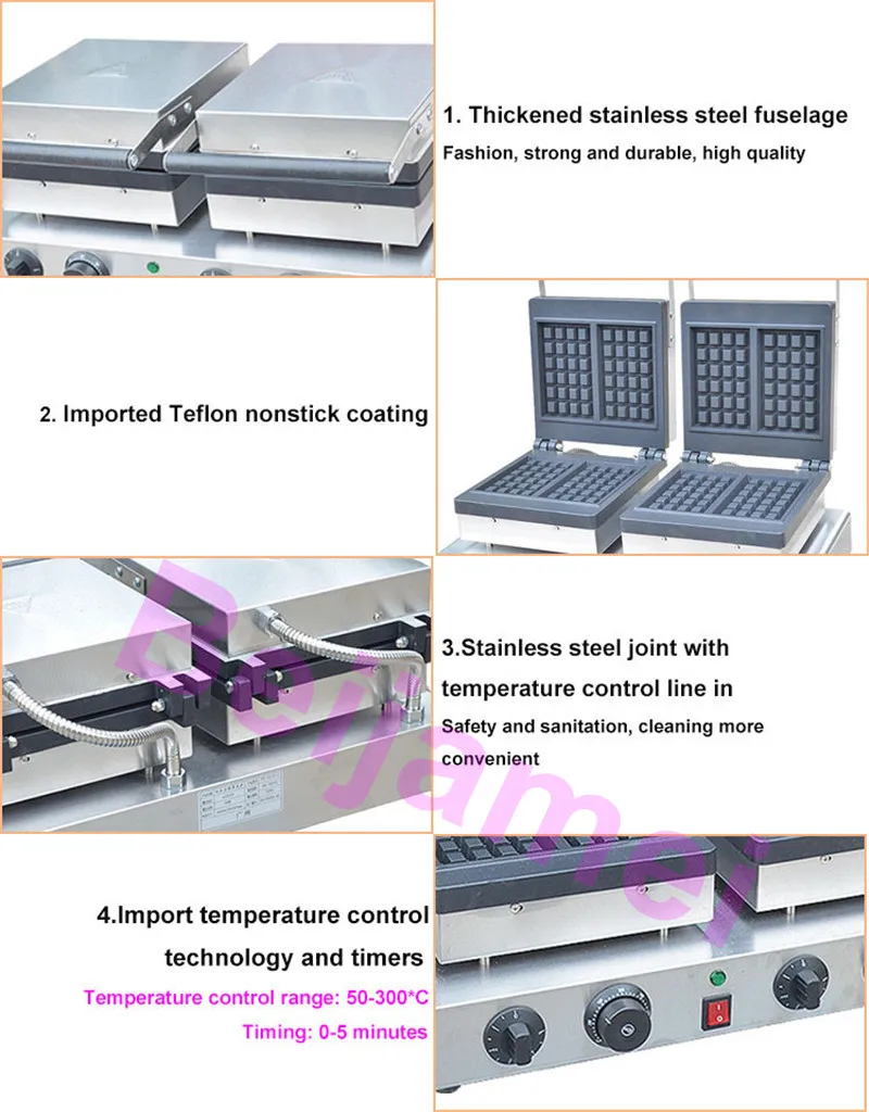 square waffle details