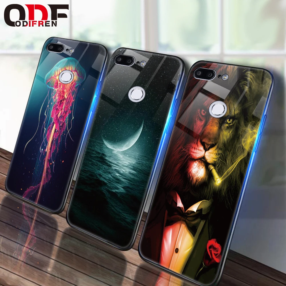 

Glass Case For Huawei P20 P10 Lite Mate 10 20 Lite Silicone Case On Honor 9 Lite 7A Pro 10 8X Play 7C Cases P Smart NOVA 3