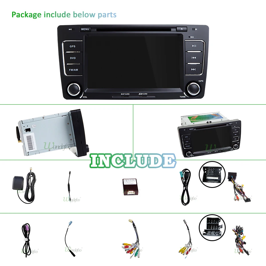 Sale DSP 2 DIN Android 9.0 IPS 4G 64G CAR GPS For SKODA Octavia 2009 2010 2011 2012 2013 DVD PLAYER radio navigation tape recorder PC 4