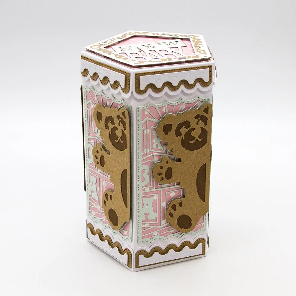 3D коробка орнамент рамка металлические режущие штампы трафареты для DIY скрапбукинга украшения тиснение поставщик карты Ремесло высечки