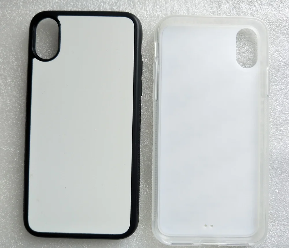 

For iPhone 11 pro XS Max / XR 6 7 8 Rubber TPU Sublimation heat press phone case + blank aluminium plate 100pieces / lot