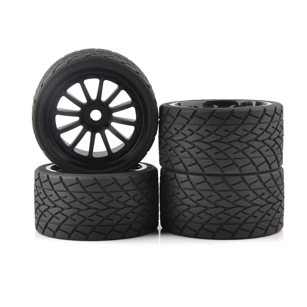 Trucks em Rodas de Estrada Pneus para Corridas de Carros de Rali Hex 1:8 rc Monster 139mm 70mm Brinquedo Acessórios Peças 4 pc - Set 17mm 9 monster trucks em rodas de estrada 139mm