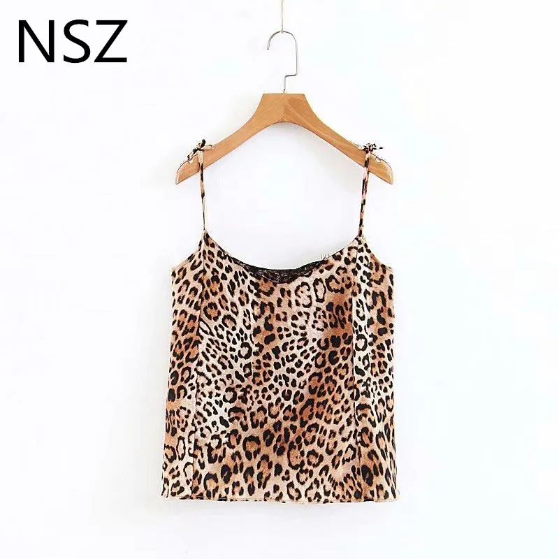 Buy Women Animal Print Leopard Crop Top Sexy Lady Lace