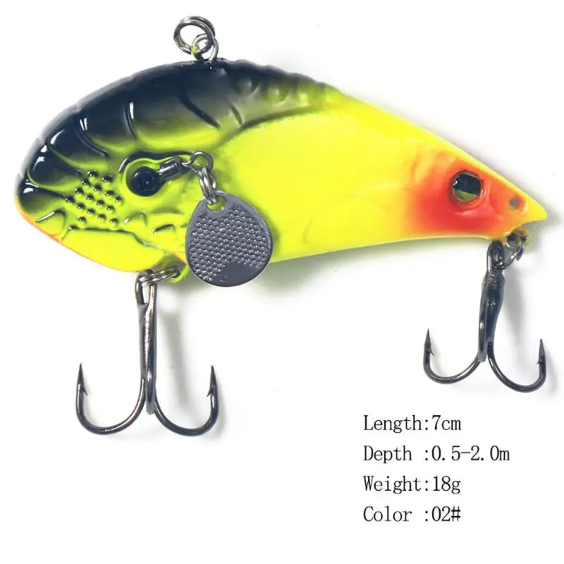 

7 Cm /18g Artificial Bait False Shrimp Shape Casting Lure Long Shot Ocean Fishing Accessories With 2 Treble Hooks