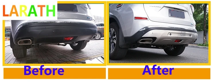 2 шт./компл. для Nissan Murano 2015 2016 2017 Нержавеющая сталь передний и задний бамперы