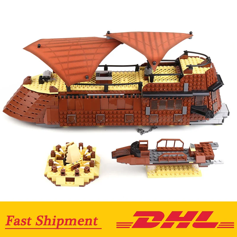 

Star Series Wars 05090 Jabba Sail Barge Return of the Jedi Compatible Legoingly 6210 Building Blocks Bricks Kids Toys