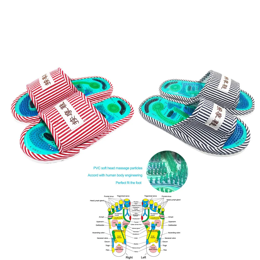 1Pair Foot Massage Shoes Rotating Foot Acupuncture Blood Circulation