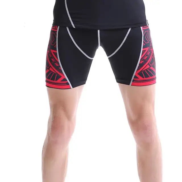 Compression Shorts Printing For Men Quick Dry Breathable Sweat Short ...