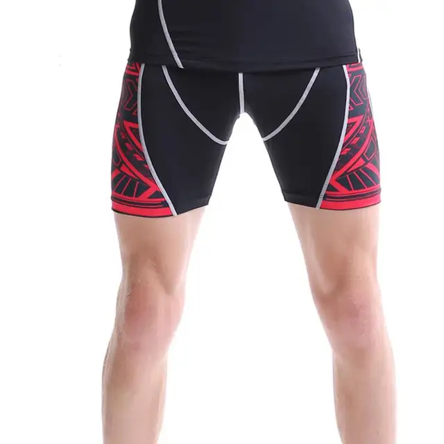 Compression Shorts Printing For Men Quick Dry Breathable Sweat Short