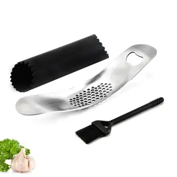 

Garlic Chopper Stainless Steel Arc Rocker Swing Garlic Press Crusher Mincer Chopper Kitchen Tools Bottle Opener