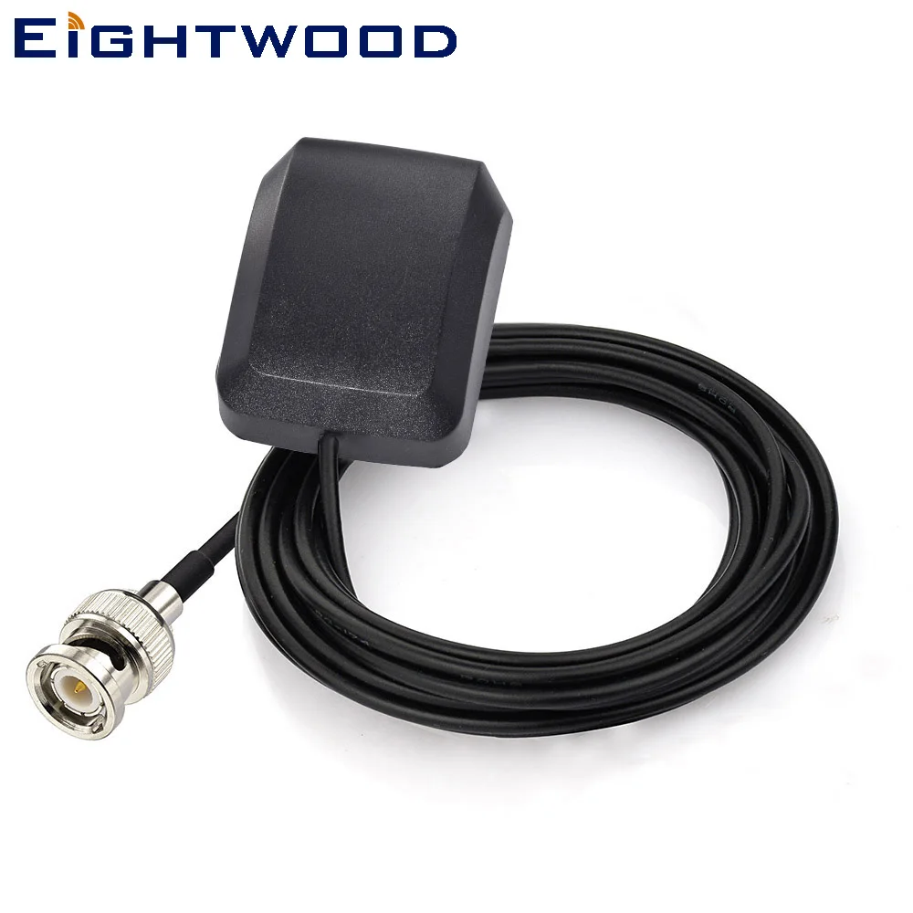 Eightwood Car GPS Receiver Antenna Active Aerial BNC Plug Male