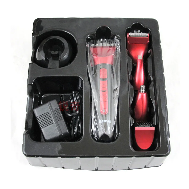 

5in1 Kemei Waterproof Electric Hair Trimmer Hair Clipper Shaver Sets Electric Shaver Beard Nose Trimmer Haircut Machine