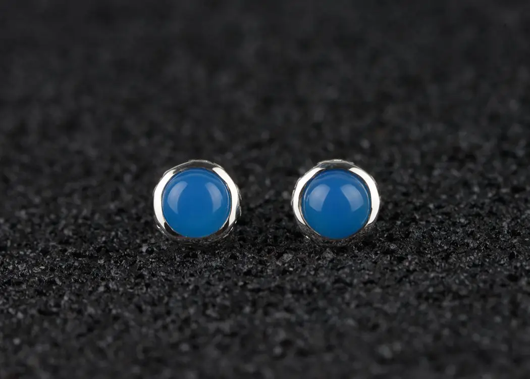 Серьги оптовая продажа для женщин контракт Аквамарин Tremella Nail чистый и свежий модный стиль восстановление древних способов