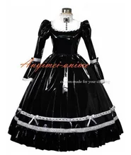 New Arrival PVC VICTORIAN Black Dress Gothic Dress Halloween Costumes Custom Made
