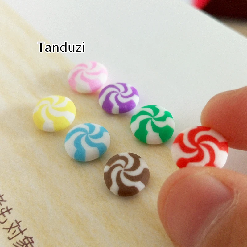 Tanduzi 20PCS Polymer Clay Colorful Sugar Candy Sweet Mixed Artificial