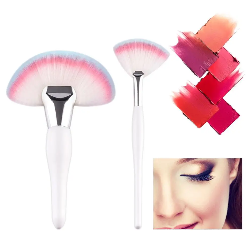 Makeup Brushes Set 2PCS High Quality Face Cheek Contour Brush Foundation Powder Brush Fan Shape