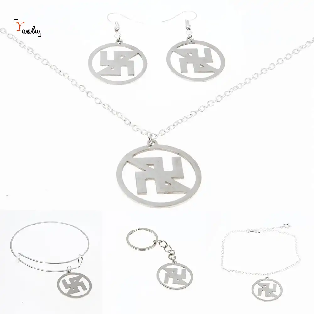 Antifascist Antifa Symbol Necklace Silver Tone Flag Racist Action Afa Gift Emblem Amulet Jewelry Keyring Bangle Earring Aliexpress