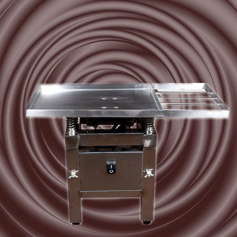 Нержавеющая сталь 110v 220v шоколадная вибрационная настольная машина подъемный вибростол для плавильная машина для шоколада