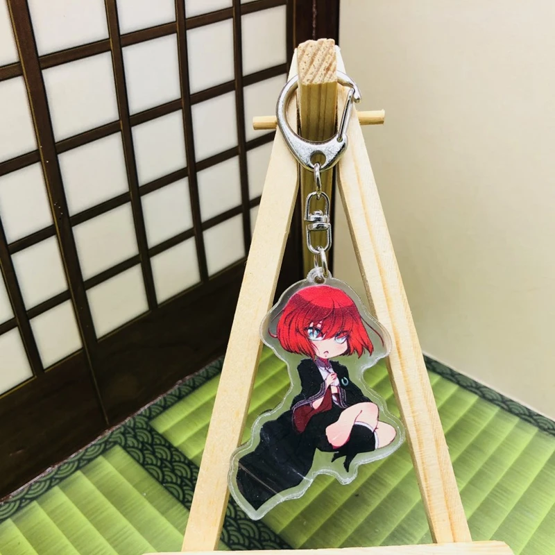 Anime The Ancient Magus' Bride Key Chain Chise Hatori Elias Ainsworth Keyring Key Chains (4)