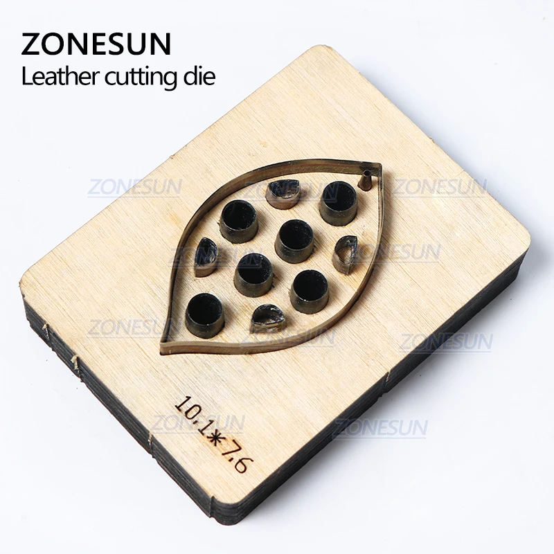 ZONESUN H1 DIY Custom Cutter кожаные серьги для резки высечки кожи серьги для стального правила высечки машины пресс-инструменты