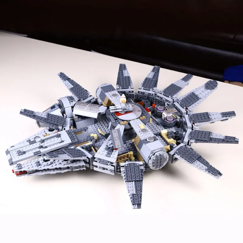 

Millennium Falcon Star Wars Model Compatible with Legoed Star Wars Space Ship Marvel 1381pcs Building Blocks Bricks Toys 05007