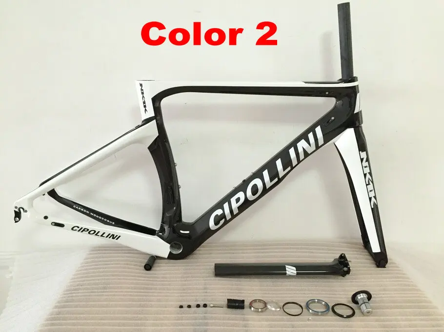 Perfect 2018 New Color Cipollini NK1K 3K or 1k T1100 Carbon Bike Frame Matte Glossy carbon fiber road bike frames blue black yellow fluo 18