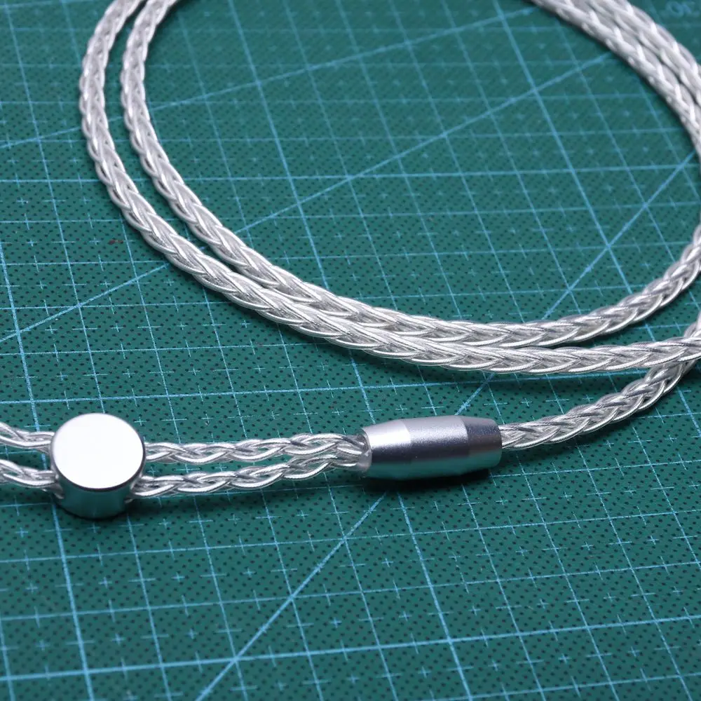 1,5 м 4Pin сбалансированный DIY Hi-end HIFI Litz оплетка 8 ядер 5n Pcocc посеребренный медный кабель для наушников для SENNHEISER HD800