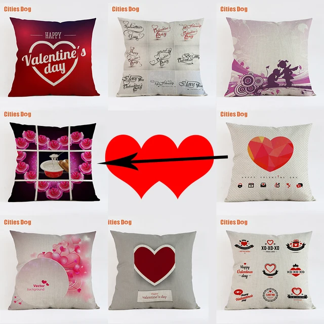 valentines day heart shaped happy letter 2018 new year gift cushion letter shaped pillows