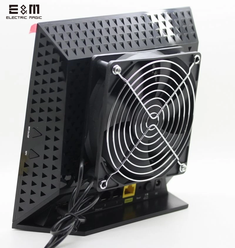 

E&M Cooling Fan Heat Radiator USB Power Ultra Silent Dissipate Temperature Control For R6300 R6250 R6200 R6100 Router