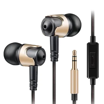 

Dynamic Sports Earphone for Mobile Phone Music Mp3 Double Unit Heavy Bass Hybrid Hifi Earbud with Microphone LZC-DM4