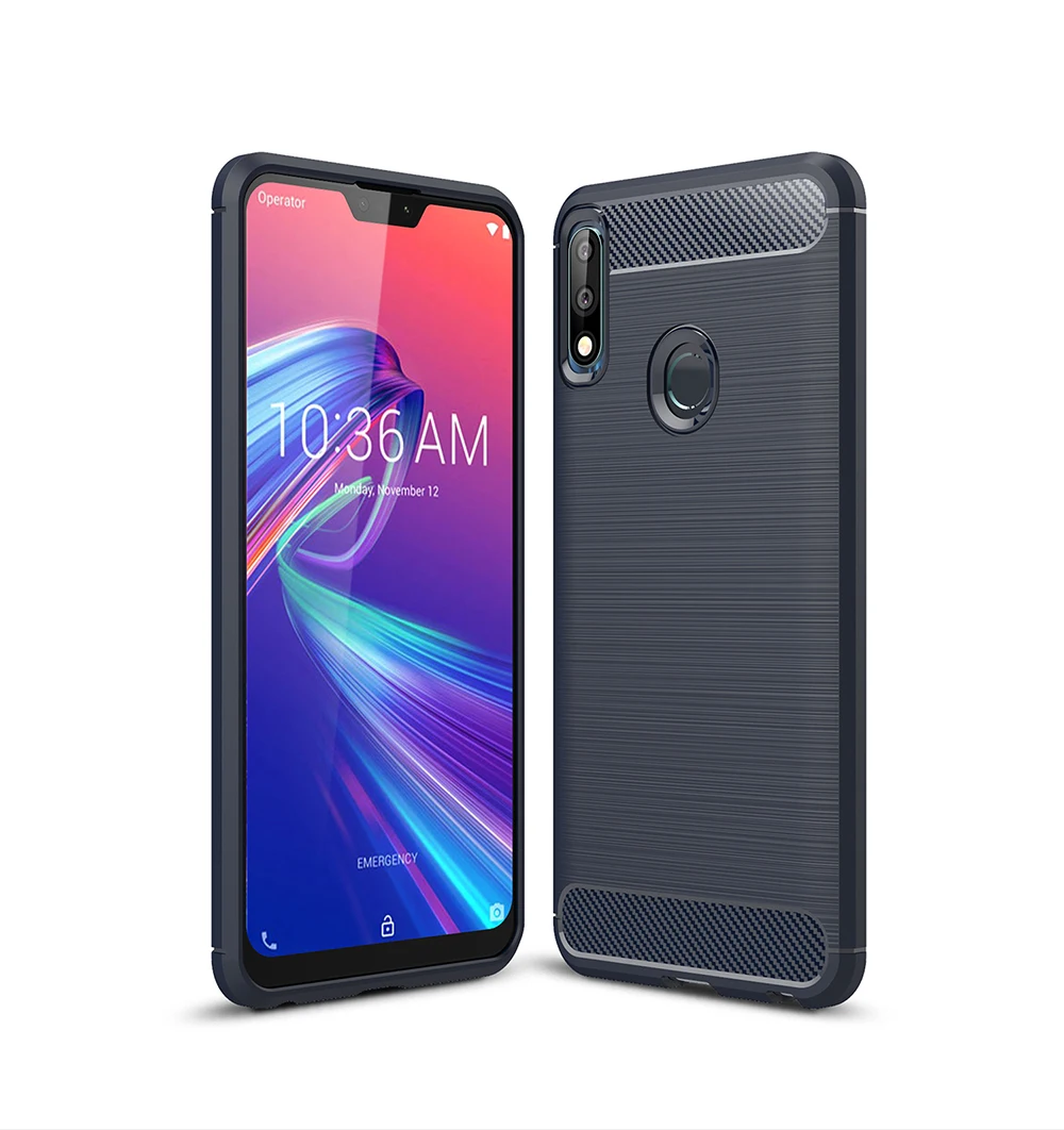 Для Asus Zenfone Max Pro M2 ZB631KL ZB633KL чехол из углеродного волокна Мягкий ТПУ силиконовый чехол для телефона задняя крышка для ZB631KL ZB633KL чехол