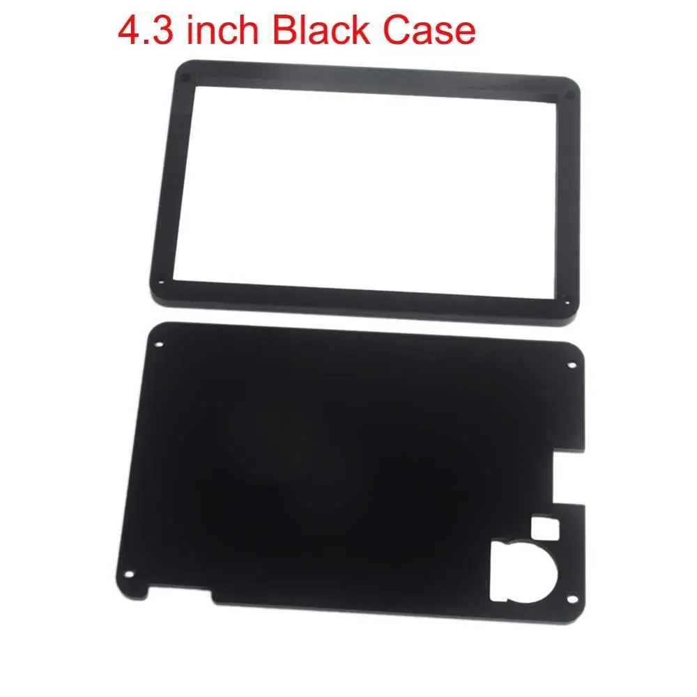 Черный Акрил Nextion чехол для Nextion Enhanced 7,0 5,0 4,3 3,2 2,8 2,4 дюймов HMI ЖК-дисплей сенсорный модуль Экран дисплея FZ1719E-C - Цвет: 4.3 inch case