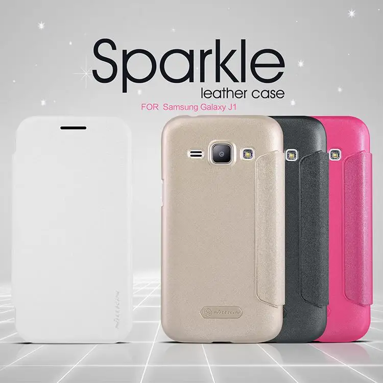 Чехол Nillkin Sparkle из искусственной кожи чехол для samsung salaxy J1 2015 откидная крышка