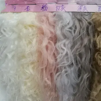 

High imitation beach wool plush falling hair wool rolling cashmere artificial fur plush large fur curly hair