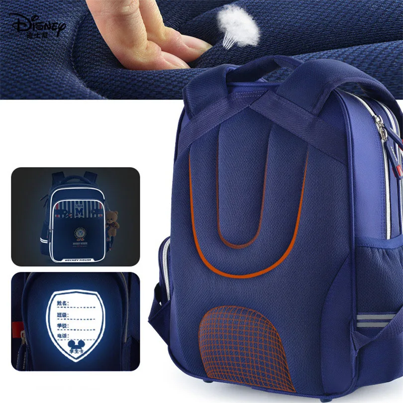 Классический трендовый рюкзак Disney с Микки школьный ранец для мальчиков детская
