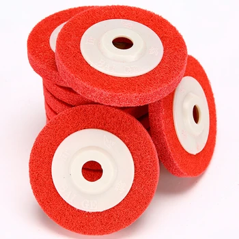 

Metal polishing wheel 100*16mm 9p Non woven abrasive wheel Nylon Fiber polishing wheel Abrasive disc