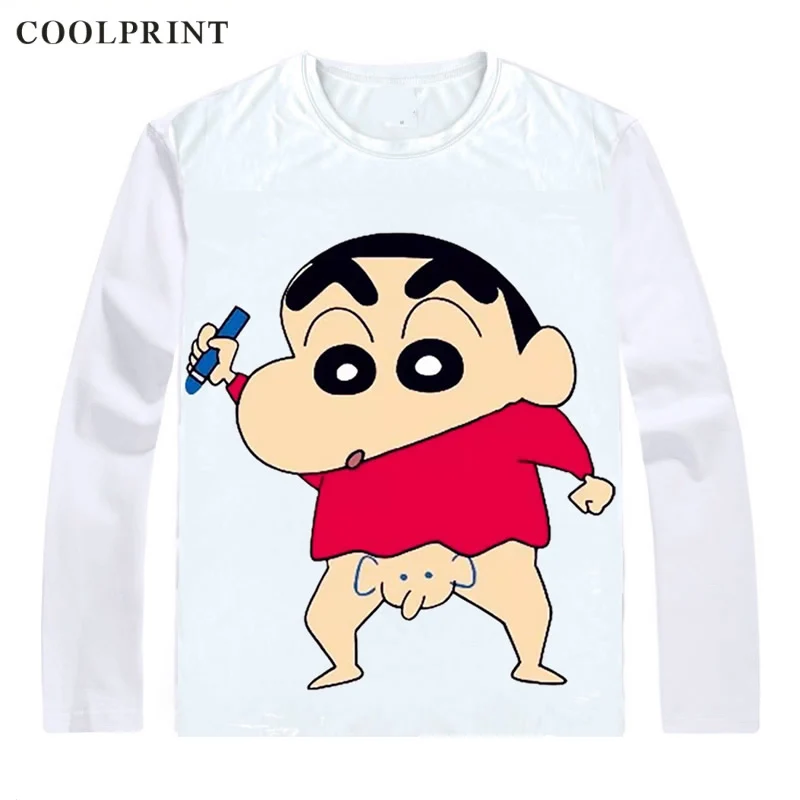 Shinnosuke Nohara Футболки с длинным рукавом Манга Аниме Shin chan Shinchan и Shin-chan Crayon Косплей рубашка - Цвет: Style 5