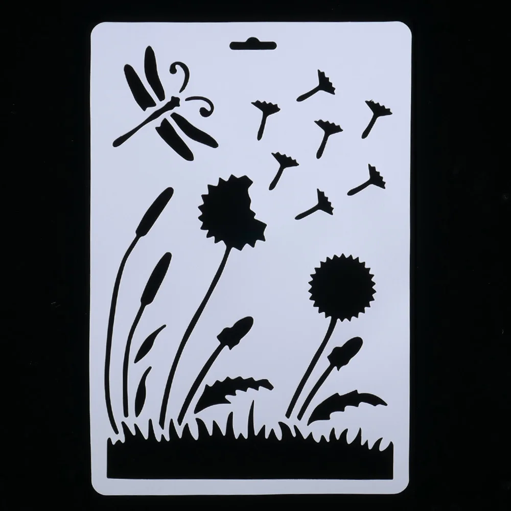 

DIY Craft Dandelion Layering Stencils For Walls Painting Scrapbooking Stamping Stamps Album Decorative Embossing Paper Cards