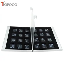 Алюминиевая карта памяти коробка держатели для Micro карта памяти SD 24TF серебро/черный/красный цвет TOFOCO